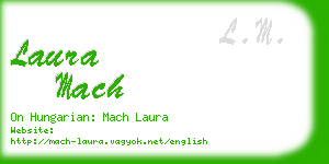 laura mach business card